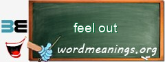 WordMeaning blackboard for feel out